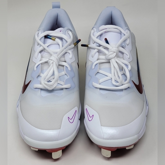 Nike Force Zoom Trout 9 Pro Metal Men's Size 7 Baseball Cleats FB2907-106 New - Picture 9 of 10